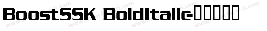 BoostSSK BoldItalic字体转换